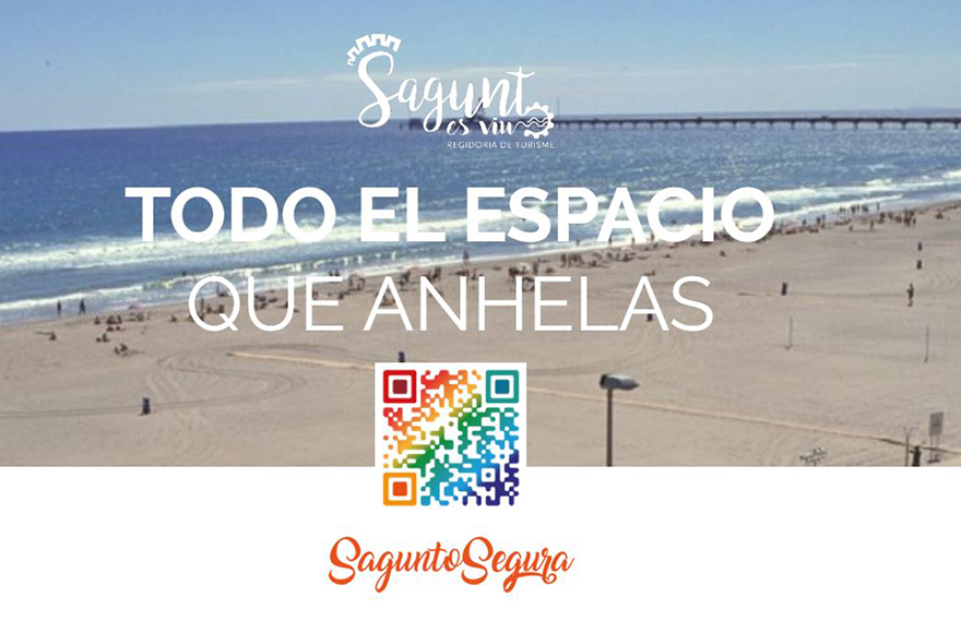 El Ayuntamiento de Sagunto presenta una aplicación web con información sobre el aforo a tiempo real de las playas del municipio