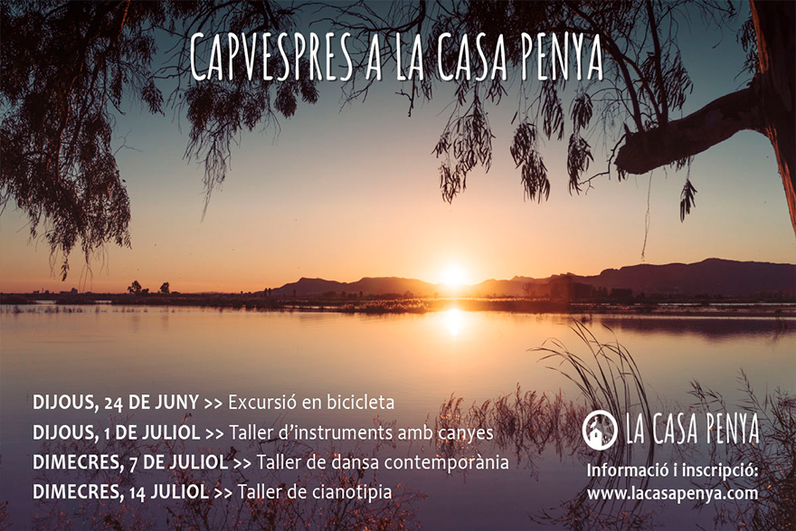 La cuarta edición de Capvespres a La Casa Penya vuelve el 24 de junio en el Marjal de Almardà-Almenara 