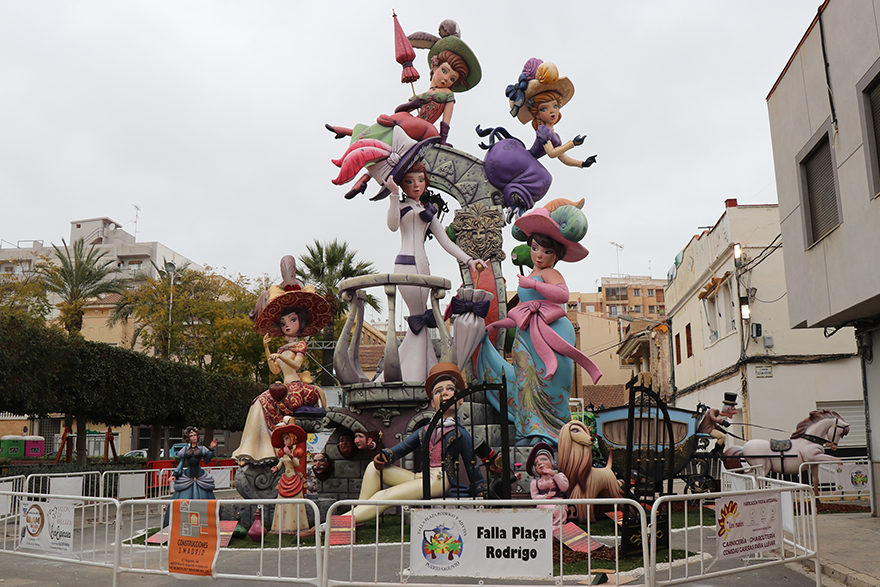 La Falla Plaza Rodrigo gana el Premio a la Mejor Falla de Sagunto y La Victoria se hace con el de Mejor Falla Infantil
