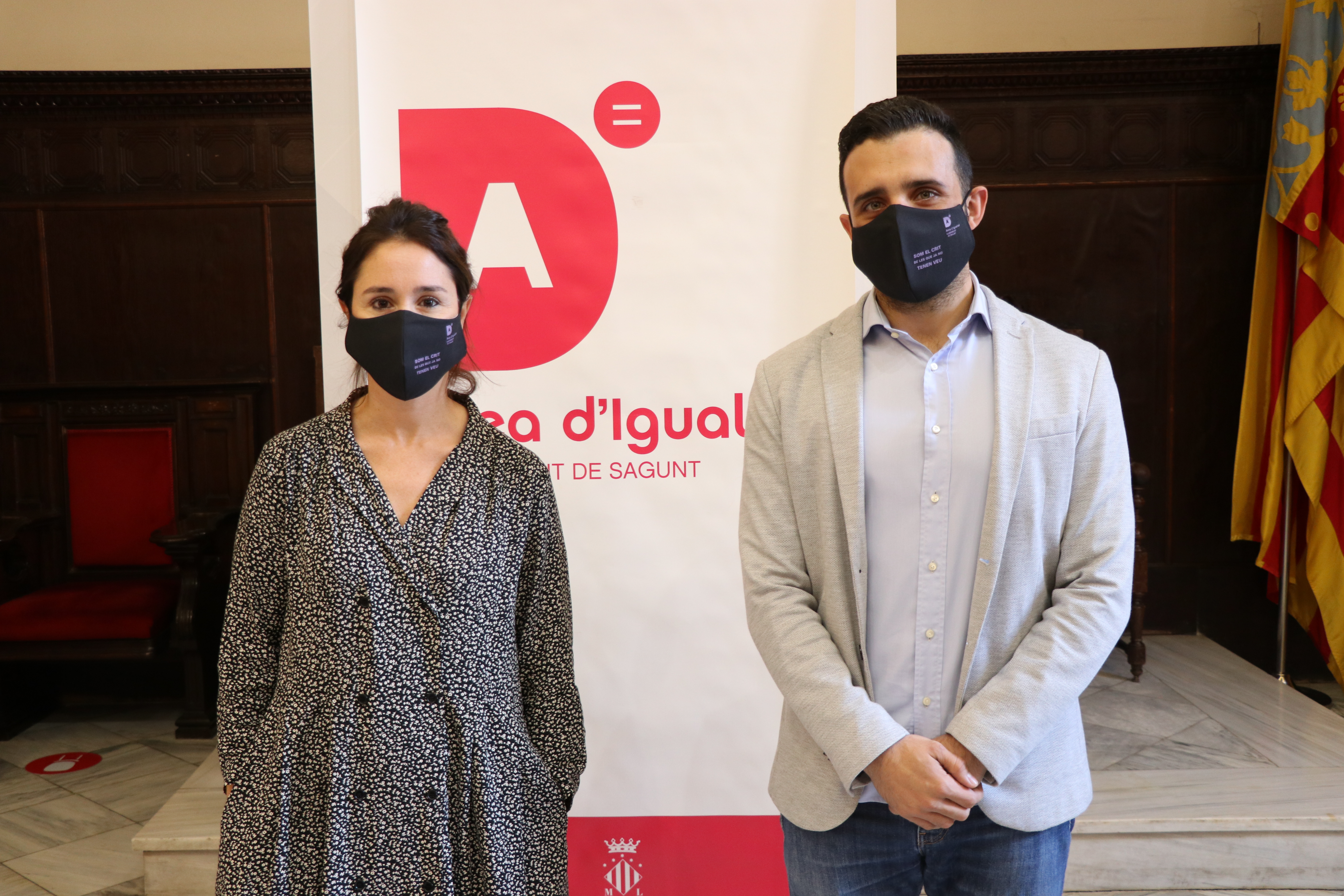 El Área de Igualdad repartirá mascarillas con el lema ‘Som el crit de les que ja no tenen veu’