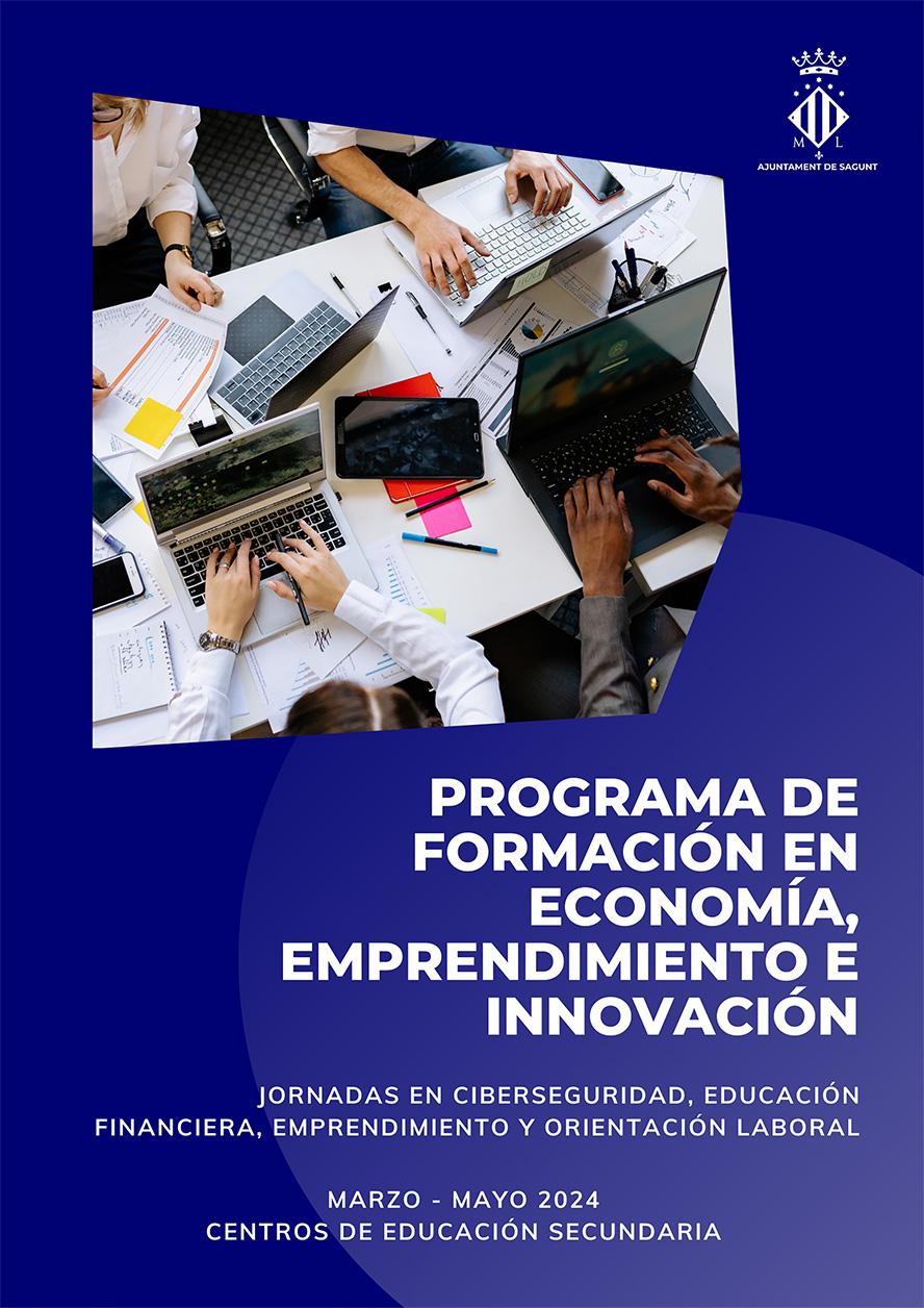 El Ayuntamiento de Sagunto ofrece formación en educación financiera y emprendimiento en institutos