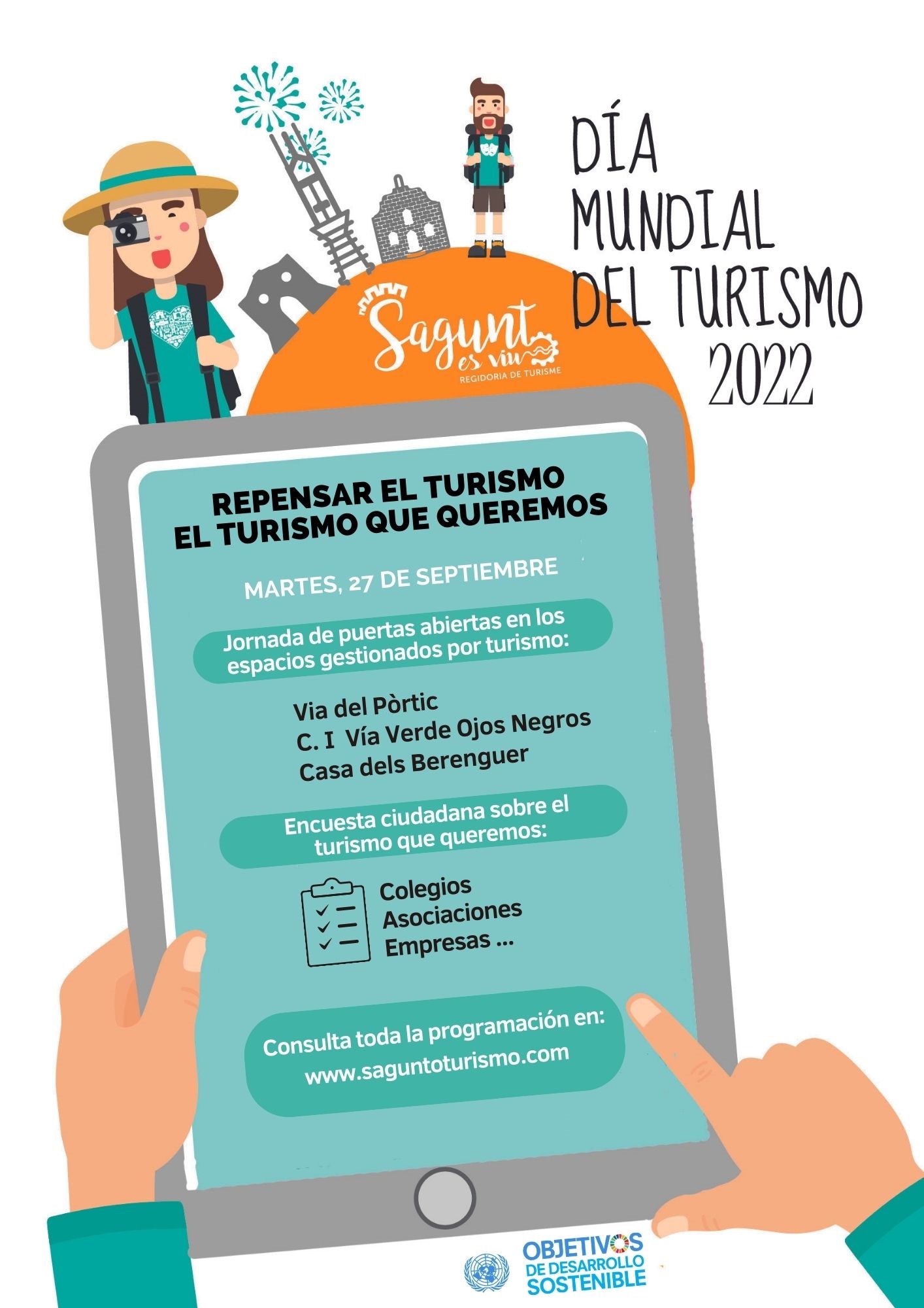 Sagunto celebra el Día Mundial del Turismo con múltiples actividades y una consulta ciudadana
