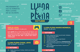 El programa d’oci alternatiu per a adolescents Lluna Plena torna este dissabte amb tallers d’acrobàcies circenses i robòtica