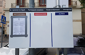 Participación Ciudadana instala cuarenta paneles informativos para uso del Ayuntamiento y de las asociaciones del municipio