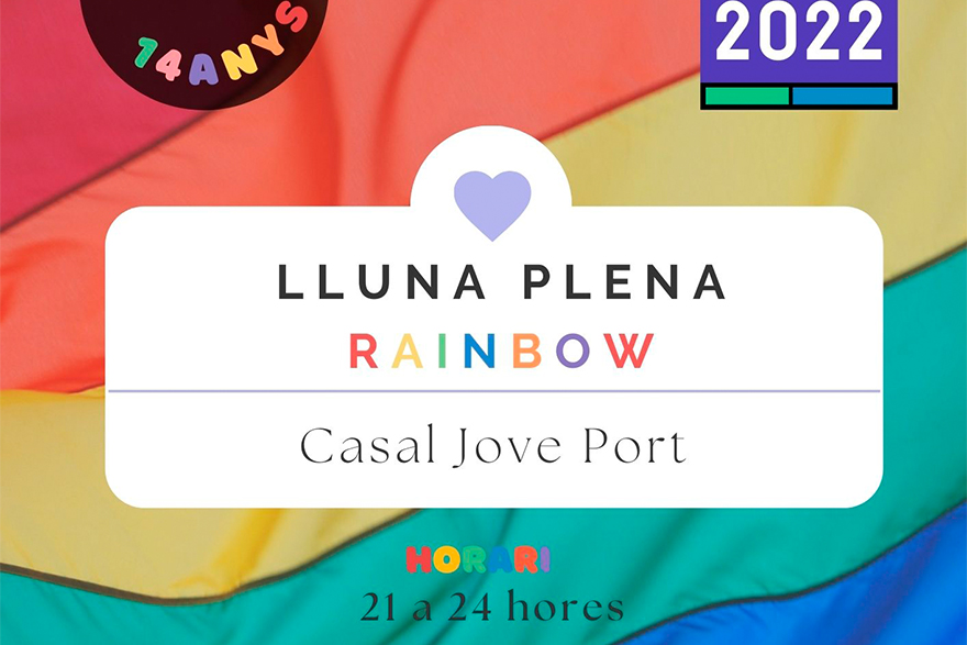Juventud dedica la Lluna Plena de mayo a la lucha contra la homofobia con una edición 'rainbow'