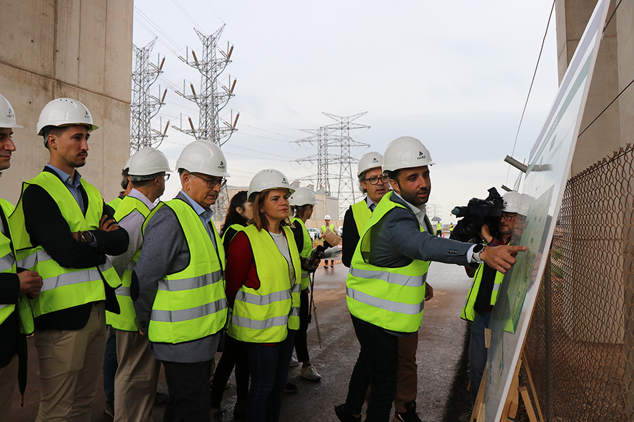 Las obras que unen el puerto marítimo con el Corredor Mediterráneo avanzan a buen ritmo