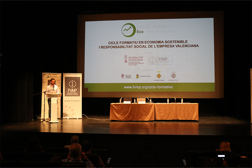 La tercera jornada del Ciclo Formativo en Economía Sostenible y Responsabilidad Social de la Empresa Valenciana continúa en Sagunto