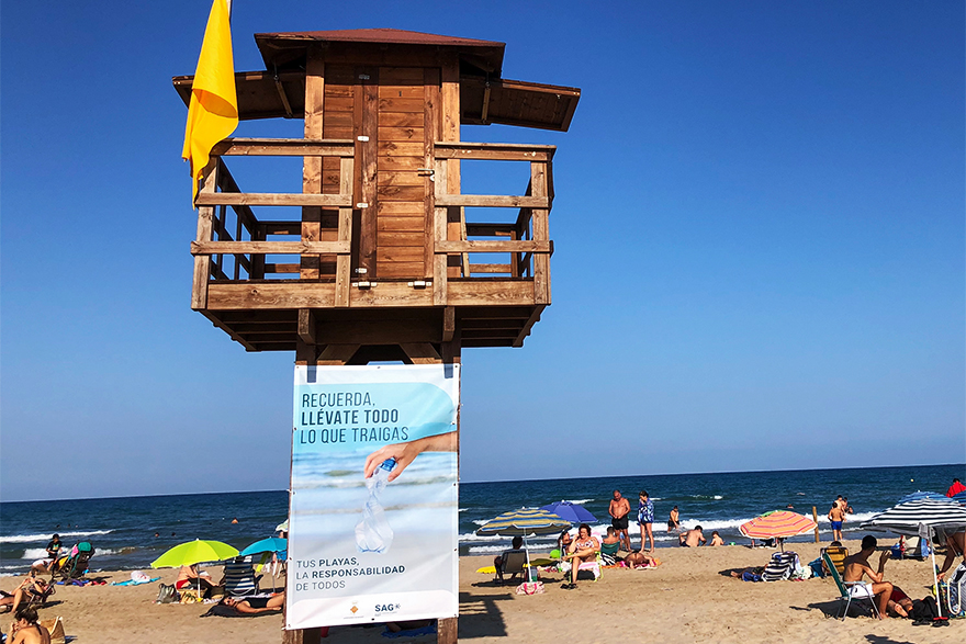 La SAG lanza la campaña de concienciación ‘Tus playas, la responsabilidad de todos’