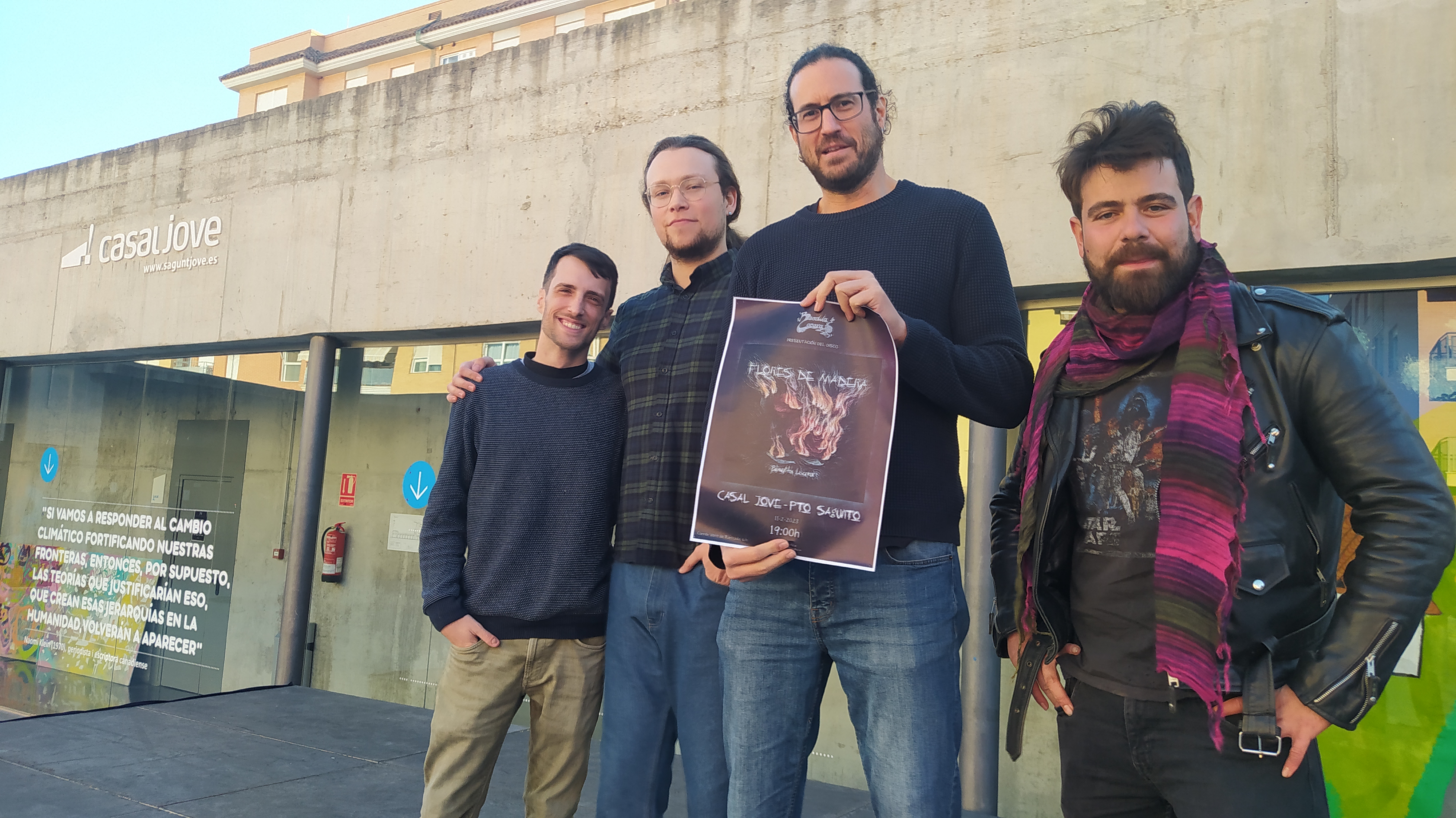 El grupo local de rock Bendita Locura presenta su primer disco en directo en el Casal Jove