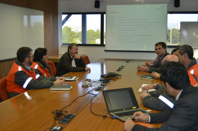 El alcalde de Sagunto se reúne con el comité directivo de ArcelorMittal