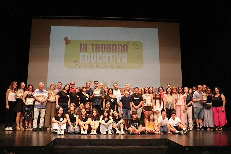 La III Trobada Educativa Ciutat de Sagunt reconeix els millors projectes escolars i les persones destacades del present curs acadèmic