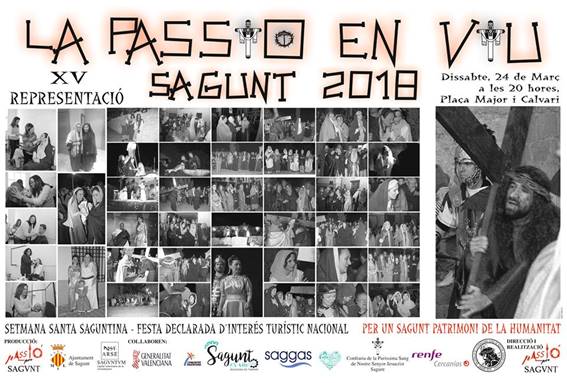 Passió per Sagunt recrearà el sábado la pasión y muerte de Jesucristo 