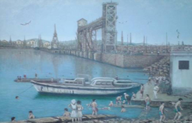 Rafael Sánchez inaugura su exposición ‘Pintura de la siderurgia’ 