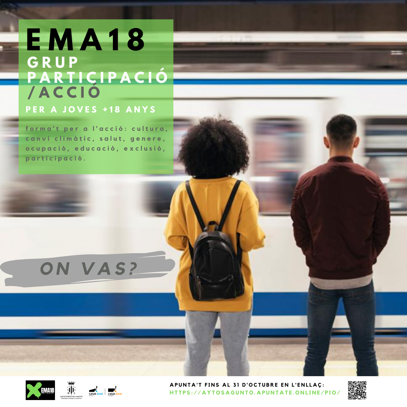 El nuevo grupo de participación del Casal Jove, EMA18, tiene el objetivo de formar a la ciudadanía joven y activa