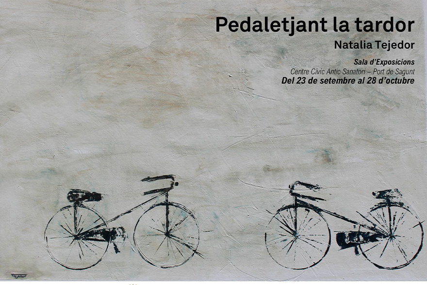La exposición ‘Pedaletjant la tardor’ de la artista Natalia Tejedor llega a Puerto de Sagunto
