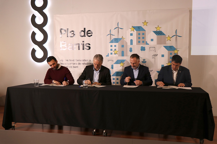 El Ayuntamiento de Sagunto firma un acuerdo con la Generalitat para obtener una ayuda de 7.499.914 euros para la rehabilitación del barrio de Baladre