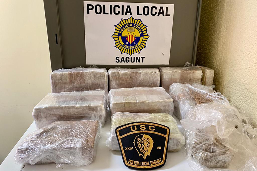 La Policía Local de Sagunto detiene a dos personas por un presunto delito de tráfico de drogas