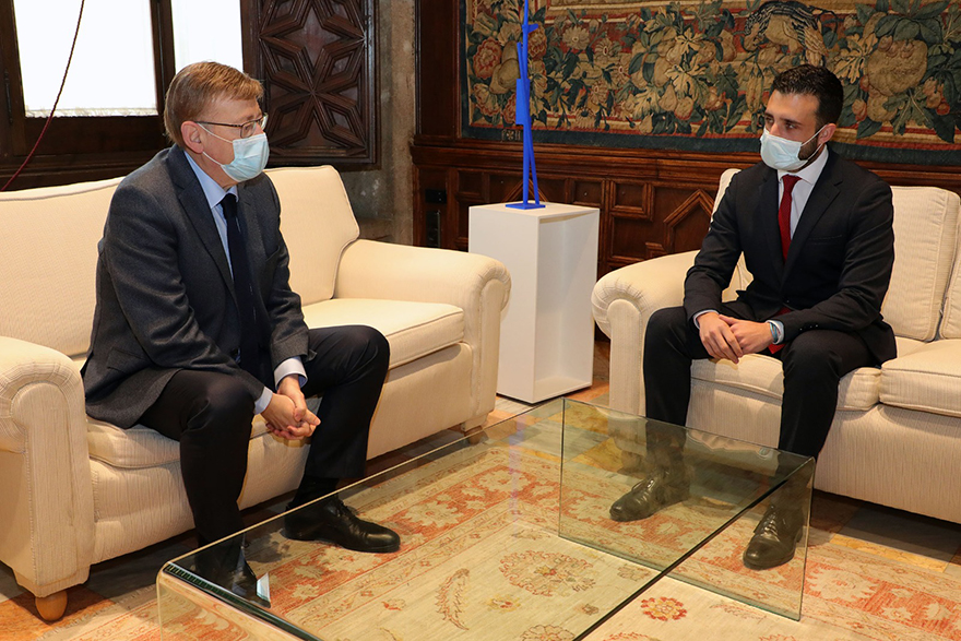 El alcalde y el presidente de la Generalitat se reúnen para coordinar las administraciones respecto a la gigafactoría de Volkswagen en Parc Sagunt II