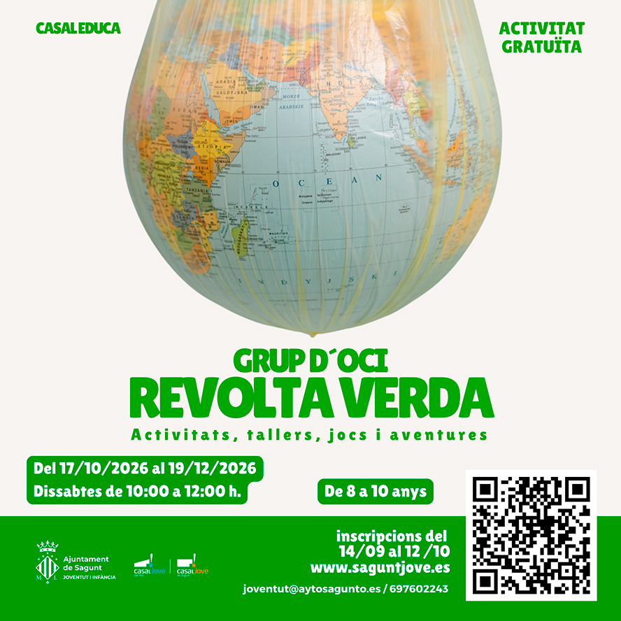 Inscripciones Revuelta Verde, un grupo de ocio sobre ecología