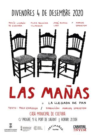 ‘Las mañas o la llegada de pan’, una comedia teatral que se interpretará el viernes en la Casa Municipal de Cultura