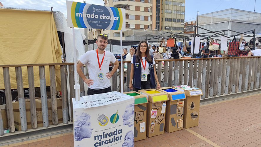 La campaña sobre separación de residuos, 'Mirada Circular', concienciará a la ciudadanía en zonas recreativas y mercados