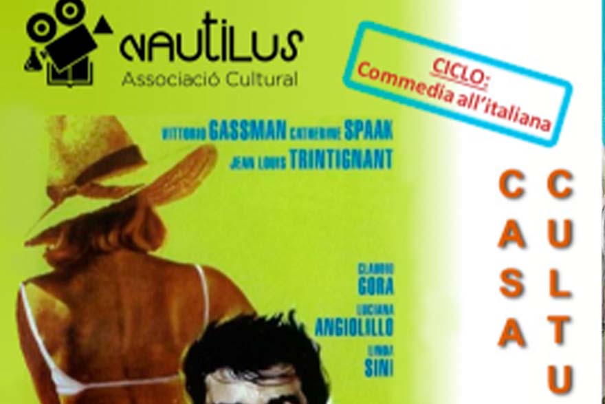 La película de comedia italiana La escapada se proyecta hoy en la Casa Municipal de Cultura
