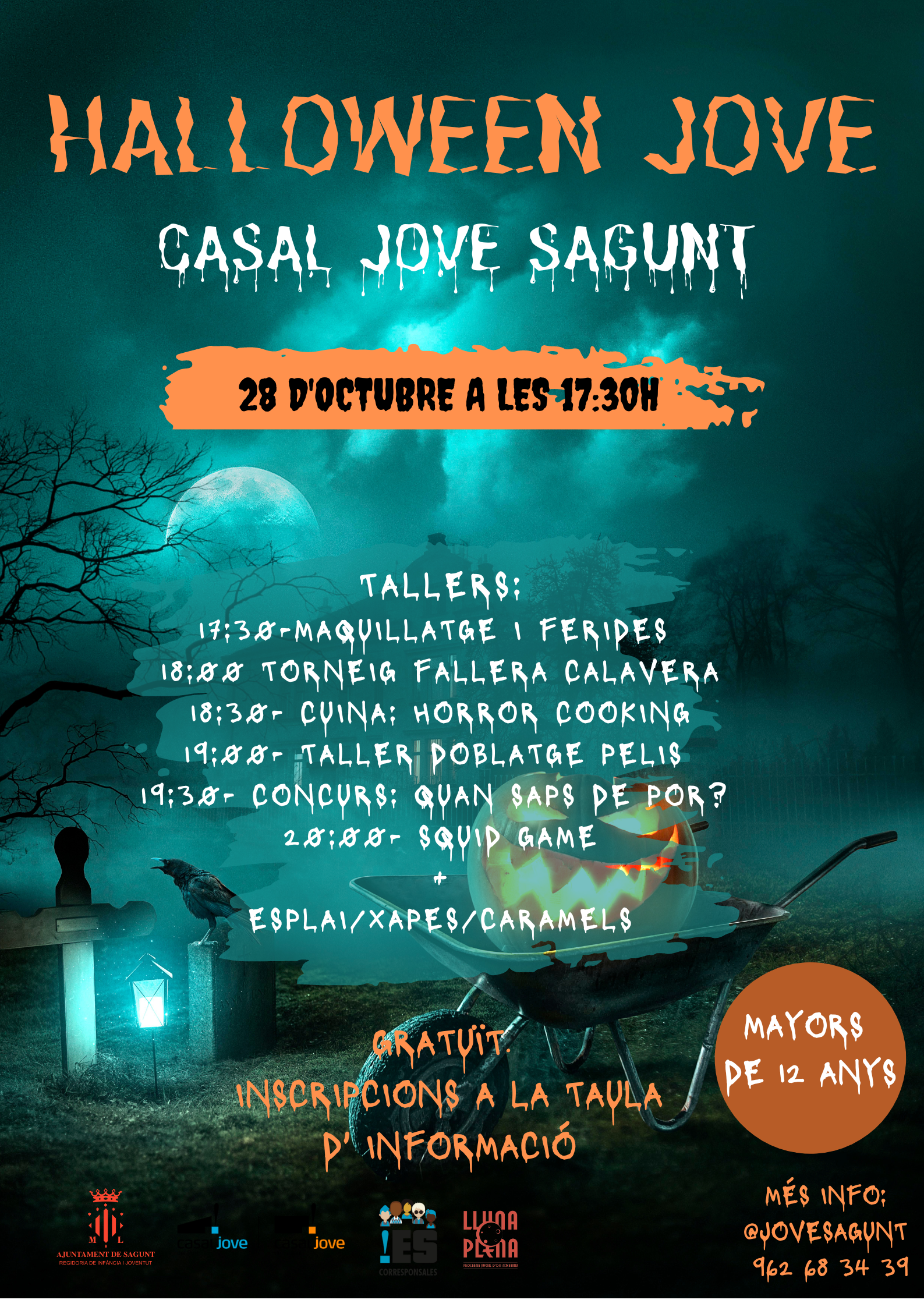 Sagunto acoge Halloween Jove 2022 los días 28, 29 y 31 de octubre