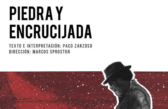 Paco Zarzoso interpreta su obra de teatro ‘Piedra y encrucijada’ en el Centro Cultural Mario Monreal de Sagunto