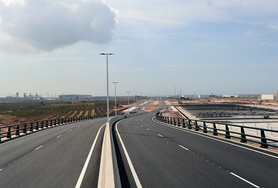 Se inaugura el vial estructural que conectará Parc Sagunt I y II y el polígono Camí la Mar