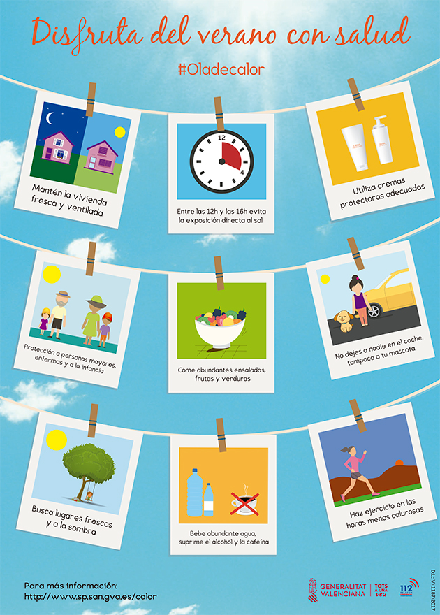 La Generalitat lanza el Programa de Prevención y Atención de los Problemas de Salud derivados de las Temperaturas Extremas para este verano 2022 