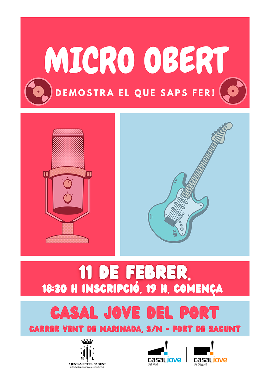 El Casal Jove del Puerto de Sagunto ofrece una nueva sesión de Micro Abierto