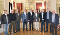 El president de les Corts Valencianes rep a la Séquia Major i a l'alcalde de Sagunt