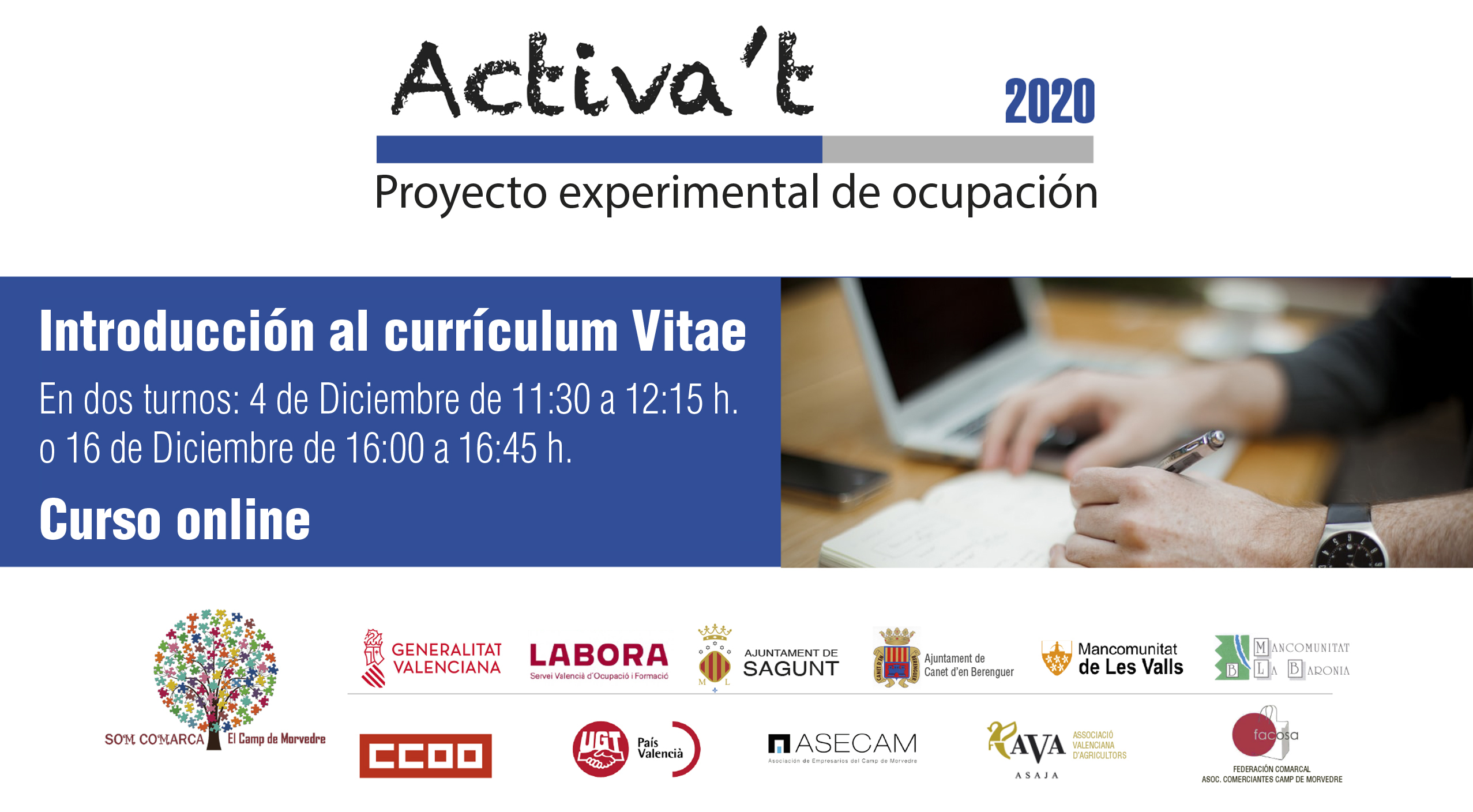 Comienzan las acciones de capacitación en búsqueda de empleo del proyecto Activa’t 2020