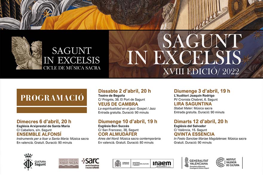 El Coro Almudàfer actuará el domingo dentro del ciclo Sagunt in Excelsis