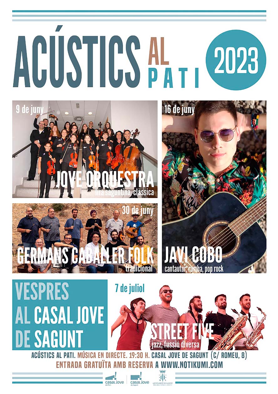 'Acústics al pati', música joven para las tardes de los viernes