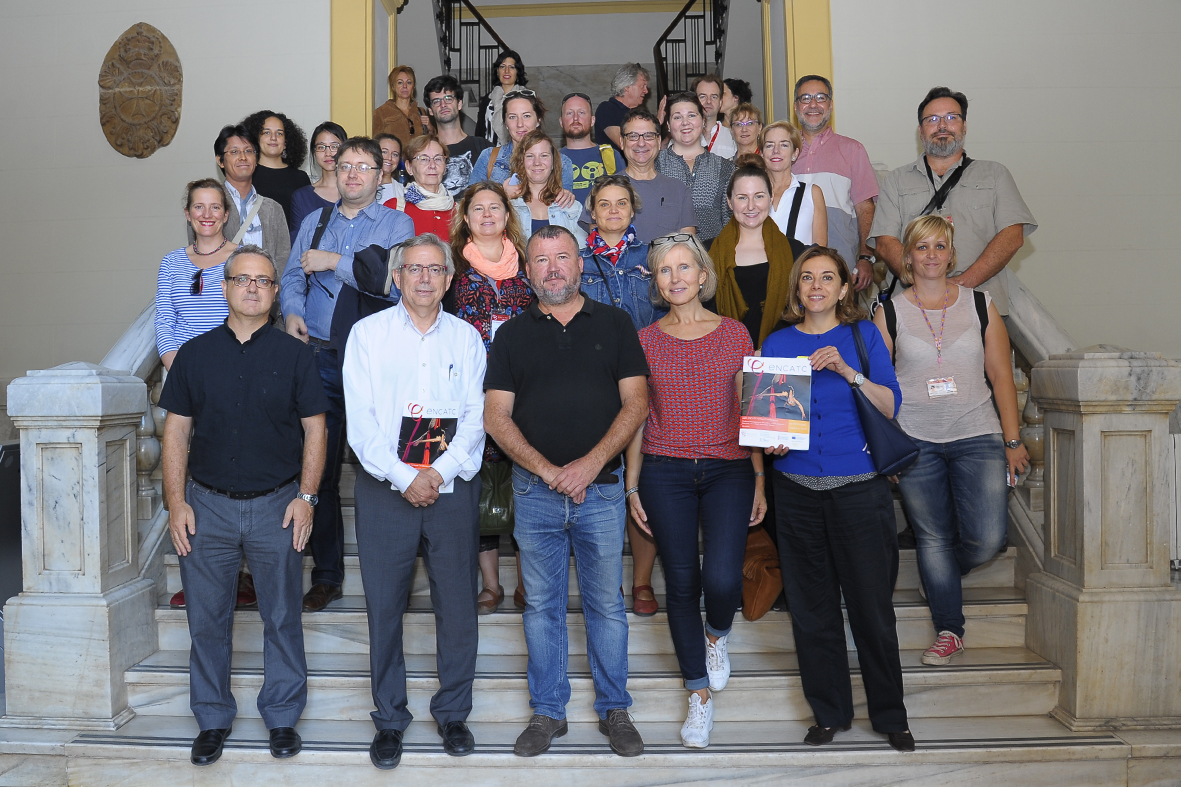 L'alcalde rep a l'Ajuntament de Sagunt la Xarxa Europea de Gestió Cultural i Política