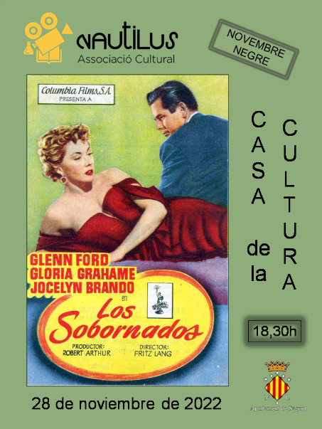 Nautilus proyectará esta tarde a las 18.30 horas la película 'Los sobornados'