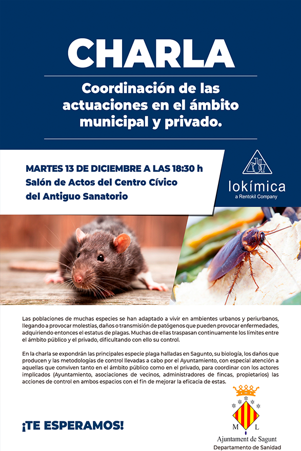 El Ayuntamiento organiza una charla informativa sobre el control de plagas 