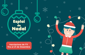 La regidoria de Joventut organitza el programa educatiu de temps lliure ‘Esplai de Nadal’