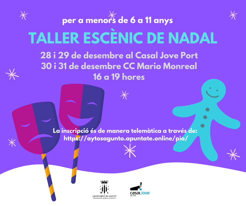 Llega el Taller Escénico de Navidad organizado por Juventud e Infancia 