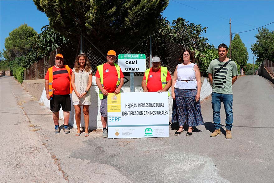 El Consell Agrari señaliza 68 caminos rurales de Bonilles, Ponera, Pere Gil, Tres Barrancos, Romeu y Font de Ribera