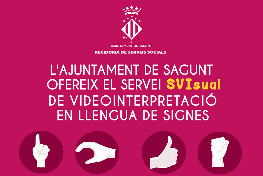 El Ayuntamiento de Sagunto ofrece el servicio SVIsual de videointerpretación en lengua de signos