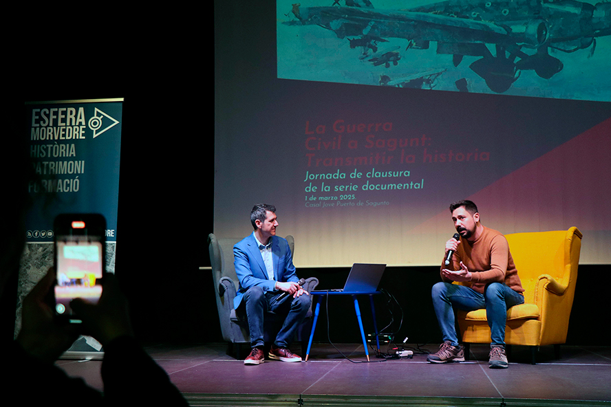 La serie documental 'La Guerra Civil a Sagunt' cerró el sábado su producción con ponencias y una exposición
