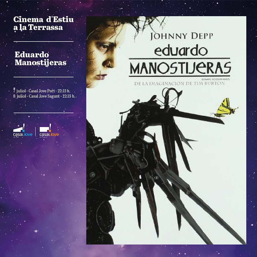 'Eduardo Manostijeras' es la película elegida para  la primera sesión del cine de verano 
