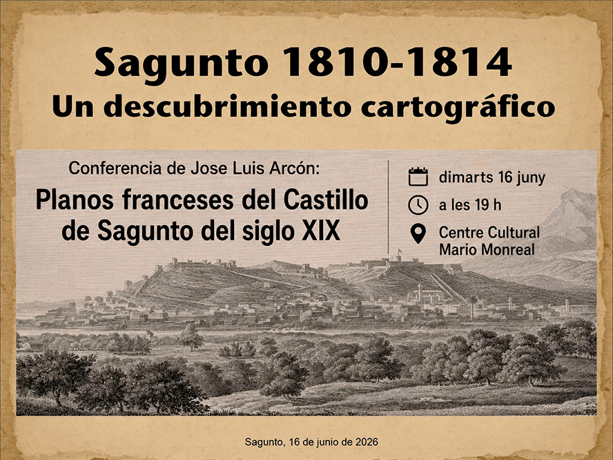 Conferencia 'Planos franceses del Castillo de Sagunto del siglo XIX'