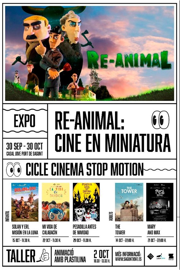La exposición 'Re-Animal: cine en miniatura' sobre stop motion llega al Casal Jove