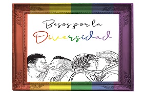 El proyecto artístico ‘Besos por la diversidad’ se expondrá mañana en el área de Igualdad a las 12 y a las 18 horas