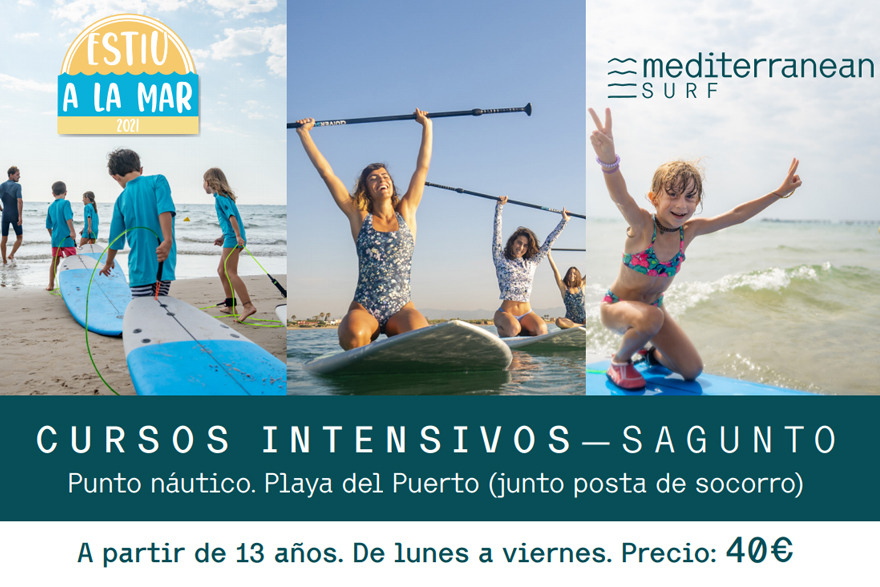 Cursos intensivos de paddle surf en agosto dentro de la oferta de Estiu a la Mar
