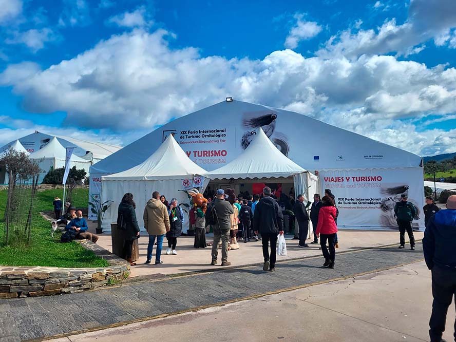 La delegación de Turismo de Sagunto ha estado presente en la Feria Internacional de Turismo Ornitológico de Extremadura