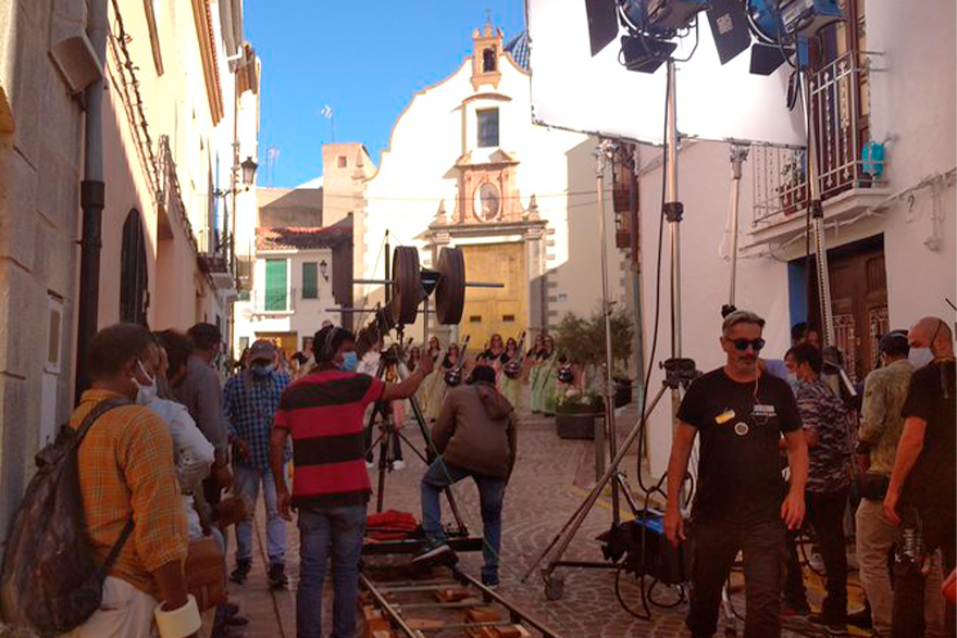 El centro histórico y la judería de Sagunto se vuelven el escenario de una película de Bollywood 